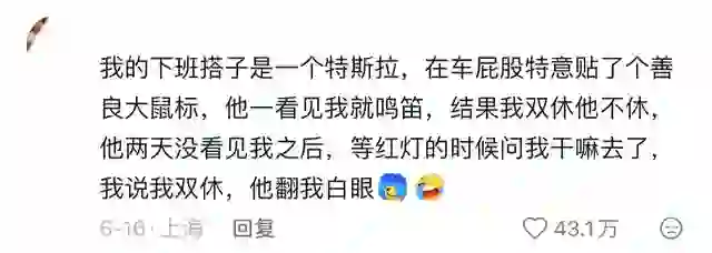 原来大家都有自己的通勤搭子